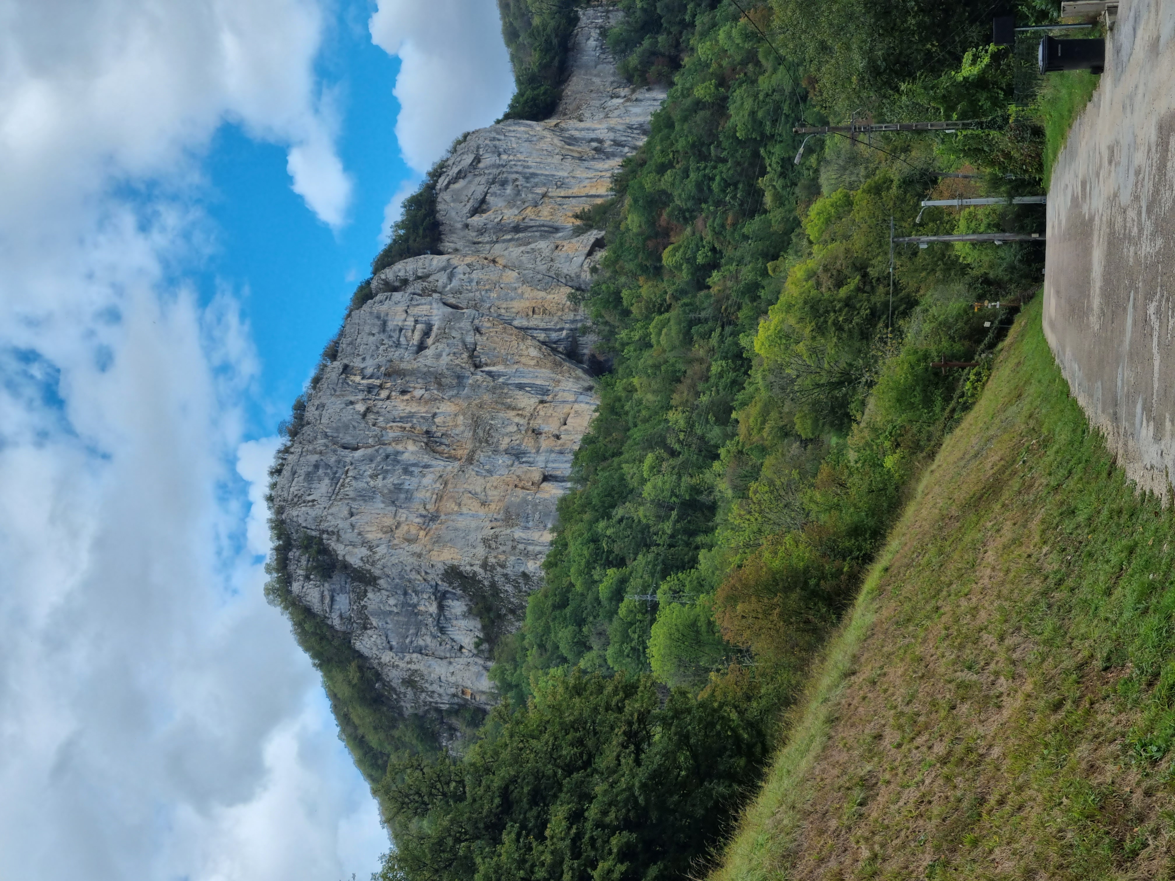 La falaise depuis Mouthier