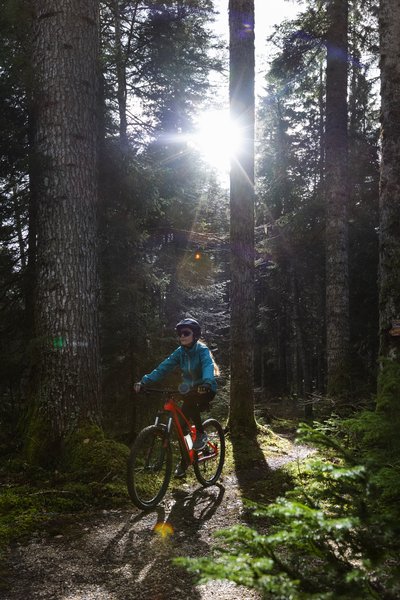 Singletrack à profil ascendant