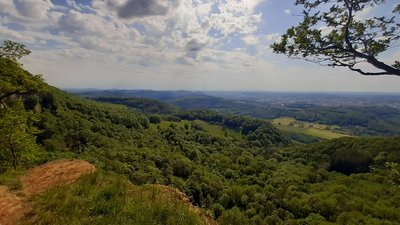 Point de vue depuis le haut de la falaise