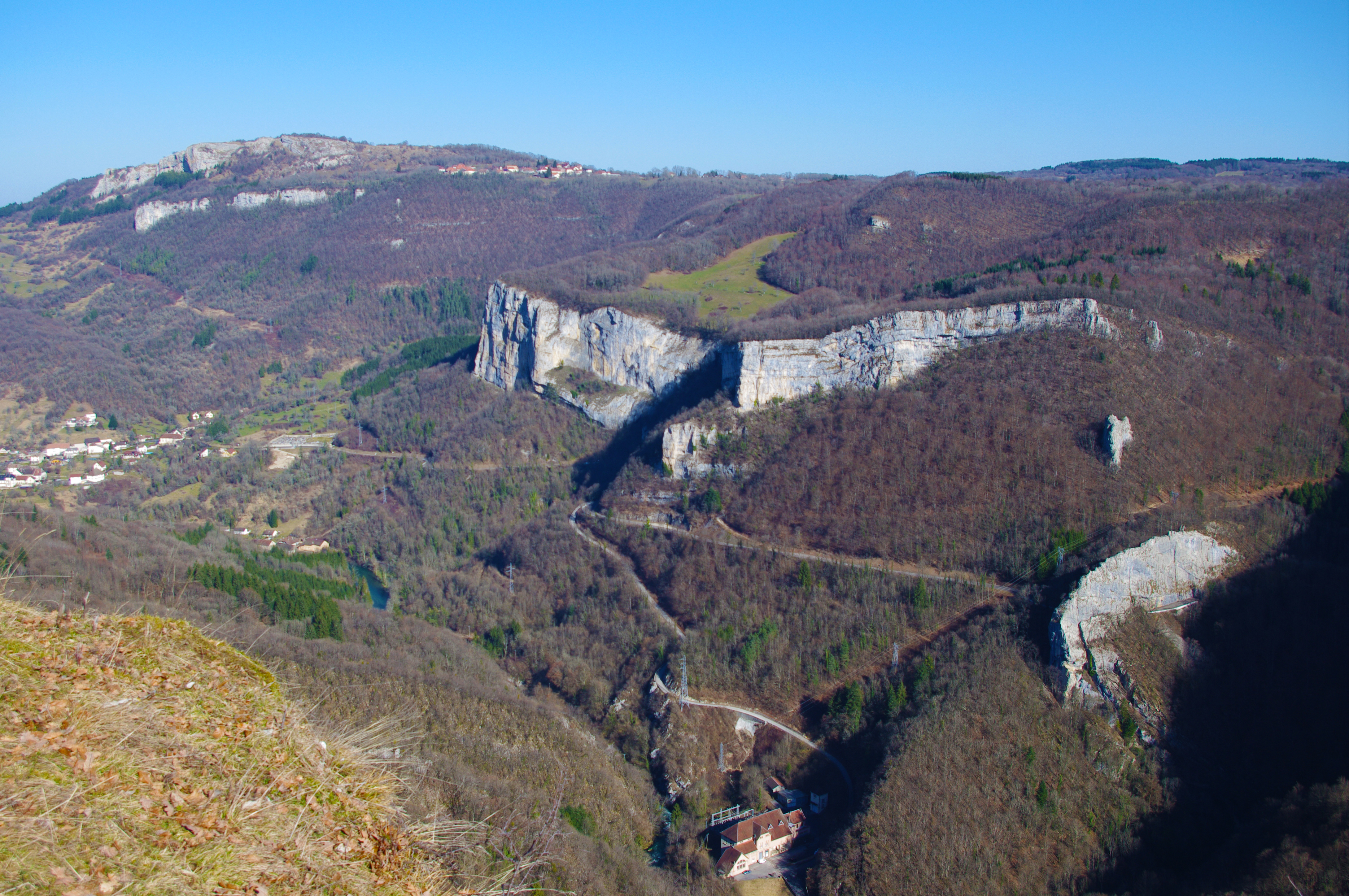 Vue d'ensemble Hautepierre, Mt Germain, Baume-Syratu, Faux Monnayeurs