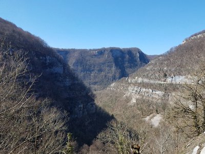 Gorges de Nouailles depuis le sentier du Chalet