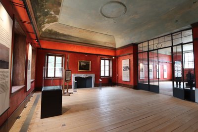 Vue de l'intérieur de l'atelier Courbet