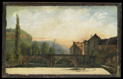 Gustave Courbet (1819-1877) - Le Pont de Nahin, vers 1837 - Huile sur toile - Inv. 1976.1.4