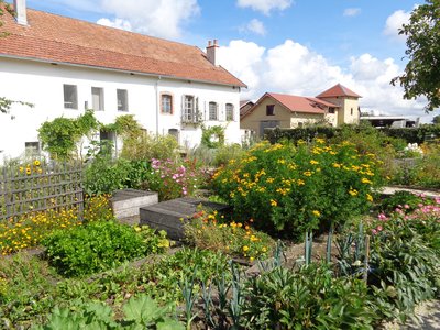 Le jardin de la ferme Courbet à Flagey