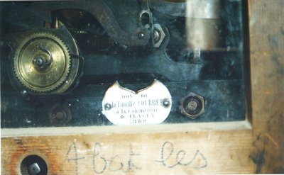 Mécanisme de l’horloge du clocher