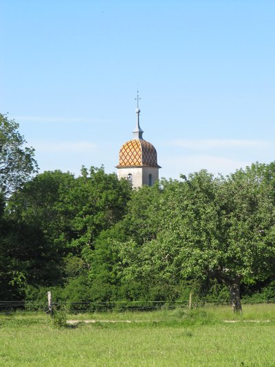 Vue du clocher de Chantrans