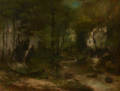 Gustave Courbet (1819-1877) - Le Ruisseau du Puits-Noir ; vallée de la Loue, 1855 - Huile sur toile - Inv. 1943.15.2