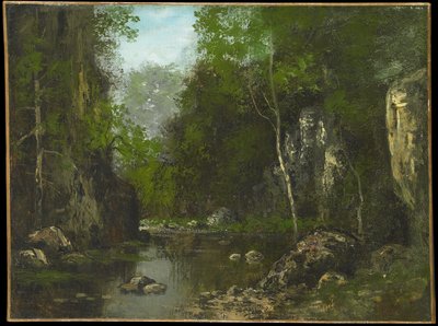 Cherubino Pata (1827-1899) - Ruisseau du Puits-Noir, vers 1870 - Huile sur toile - Inv. 1983.3.1