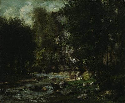 Gustave Courbet (1819-1877) - Le Ruisseau du Puits-Noir, vers 1855 - Huile sur toile - Art Institute, Chicago – Inv. 1933.1117