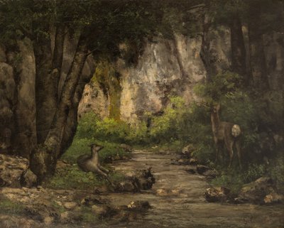 Gustave Courbet (1819-1877) - Remise de chevreuils, vers 1866 - Huile sur toile - prêt d’une collection particulière