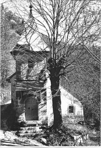 Chapelle du Bief d'Étoz, dans la vallée du Doubs