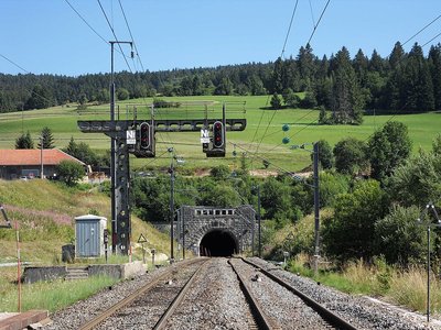Entrée du tunnel du Mont d'Or côté France