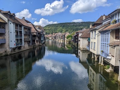Vue de la Loue à Ornans