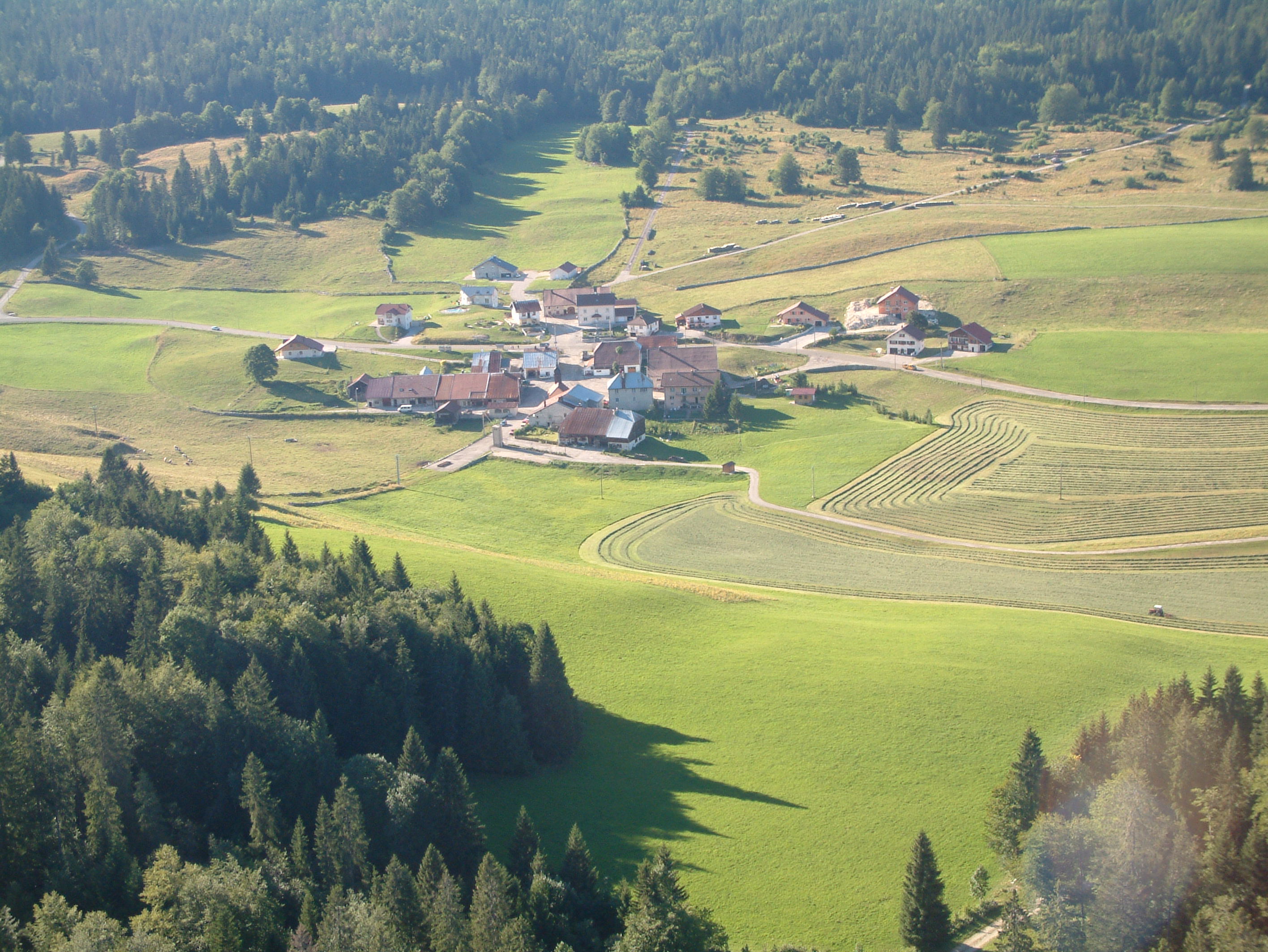 Vue aérienne du Crouzet