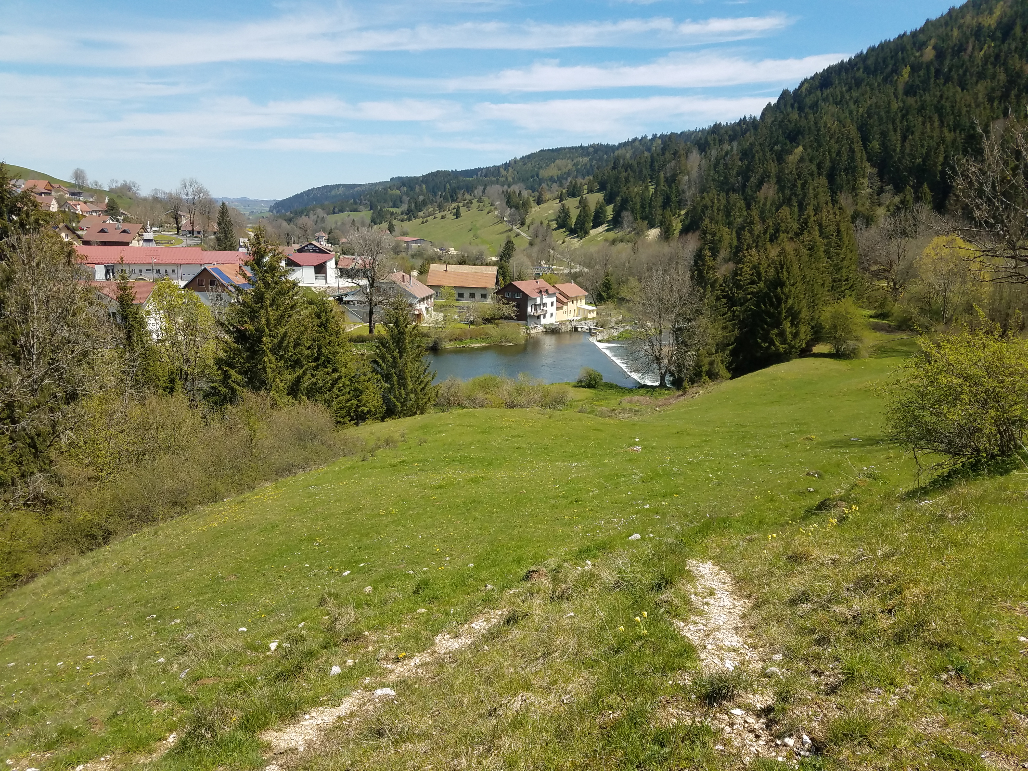 Maisons du Bois depuis les Rives du Doubs