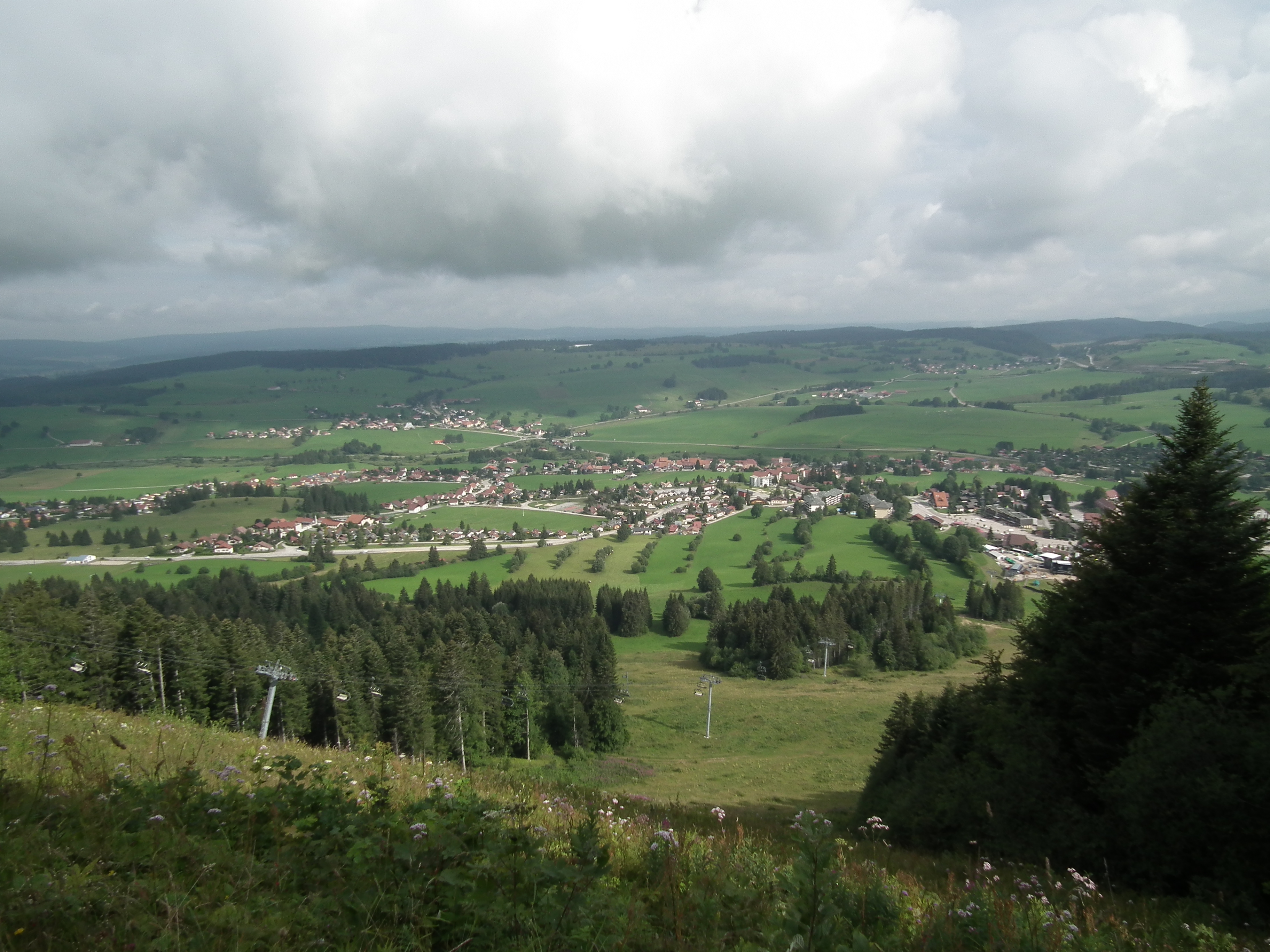 Vue sur Métabief depuis le petit balcon