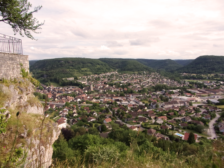 Vue d’Ornans depuis le Château