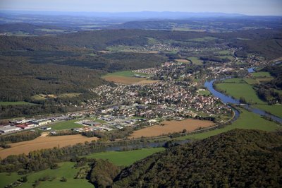 Vue aérienne de Roche-lez-Beaupré